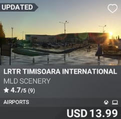 LRTR Timisoara International Airport by MLD Scenery. USD 13.99