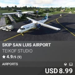 SKIP San Luis Airport by TEIKOF Studio. USD 8.99