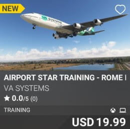 Airport STAR Training - Rome Fiumicino (LIRF) by VA SYSTEMS. USD 19.99