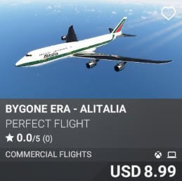 BYGONE ERA - Alitalia by Perfect Flight. USD 8.99