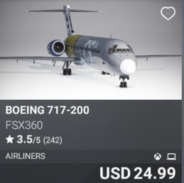 Boeing 717-200 by FSX360. USD $24.99