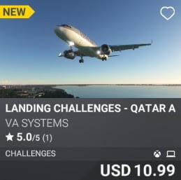 Landing Challenges - Qatar Airways - Vol 4 by VA SYSTEMS. USD 10.99