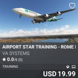 Airport STAR Training - Rome Fiumicino (LIRF) by VA SYSTEMS. USD 19.99