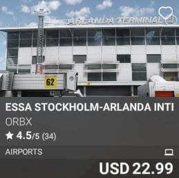 ESSA Stockholm-Arlanda International Airport by Orbx. USD $22.99