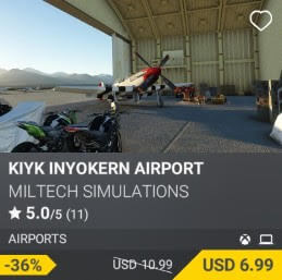 KIYK Inyokern Airport by Miltech Simulations. USD $10.99