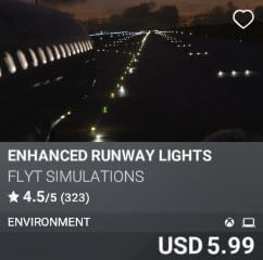 ENHANCED RUNWAY LIGHTS by FLYT Simulations. USD $5.99