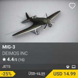 MiG-3 by DeimoS Inc. USD 19.99