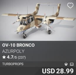 OV-10 Bronco by AzurPoly. USD 28.99