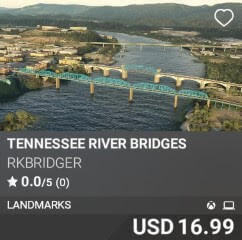 Tennessee River Bridges by rkbridger. USD $16.99