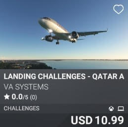 Landing Challenges - Qatar Airways - Vol 4 by VA SYSTEMS. USD 10.99