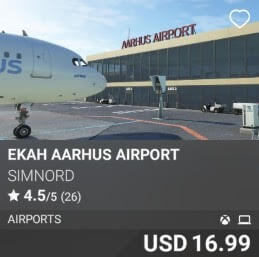 EKAH Aarhus Airport by SimNord. USD 16.99