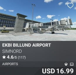 EKBI Billund Airport by SimNord. USD 16.99