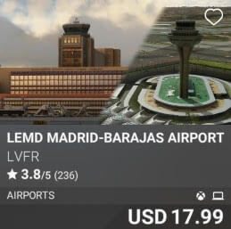 LEMD Madrid-Barajas Airport and City Landmarks by LVFR. USD 17.99