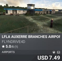 LFLA Auxerre Branches Airport by flyndrive4d. USD 7.49