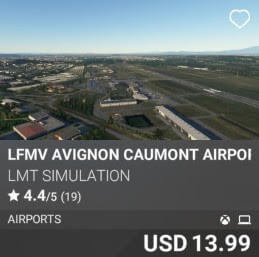 LFMV Avignon Caumont Airport by LMT SImulation. USD 13.99