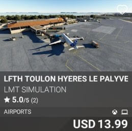 LFTH Toulon Hyeres le Palyvestre Airport by LMT Simulation. USD 13.99