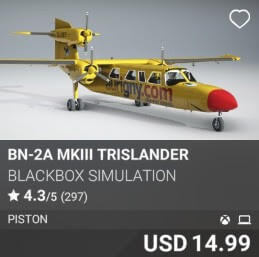 BN-2A MkIII Trislander by BlackBox Simulation. USD 14.99