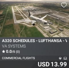 A320 Schedules - Lufthansa - Vol 2 by VA SYSTEMS. USD $13.99