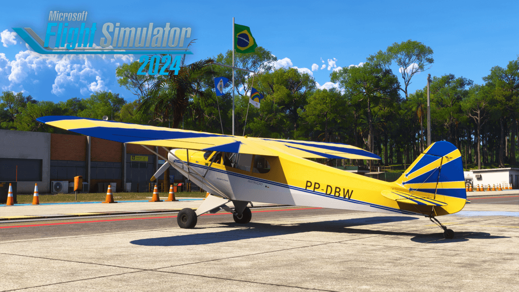 Microsoft Flight Simulator 2024. CAP-4 Paulistinha keyart.