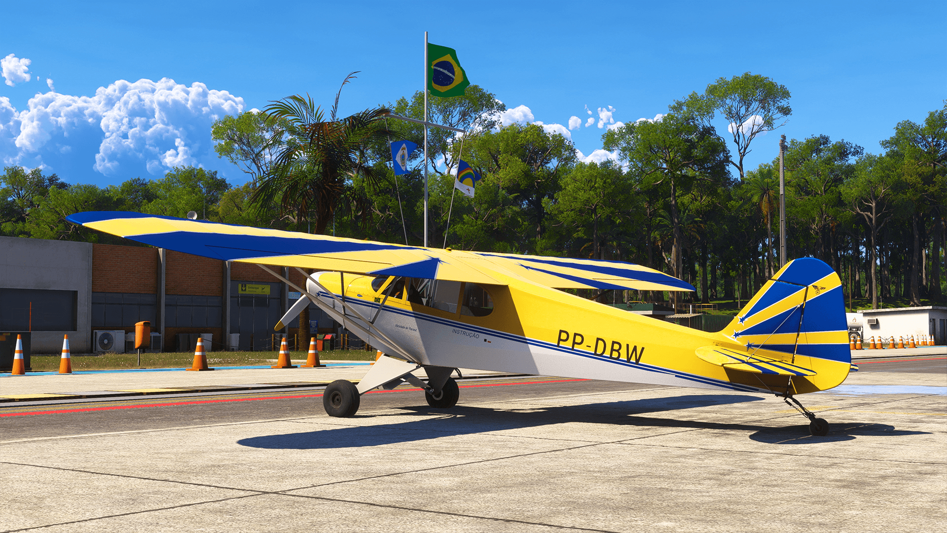 Microsoft Flight Simulator 2024. CAP-4 Paulistinha keyart.