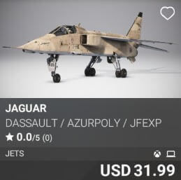 Jaguar by Dassault / AzurPoly / JFEXP. USD $31.99