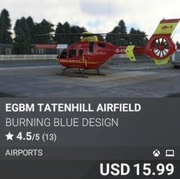 EGBM Tatenhill Airfield by Burning Blue Design. USD $15.99