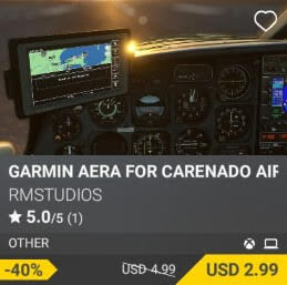 GARMIN AERA FOR CARENADO AIRCRAFTS by RMSTUDIOS. USD $4.99 (on sale for 2.99)