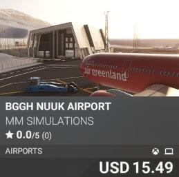 BGGH NUUK AIRPORT by MM SIMULATIONS. USD $15.49