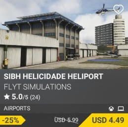 SIBH HELICIDADE HELIPORT by FLYT Simulations. USD $5.99 (on sale for 4.49)