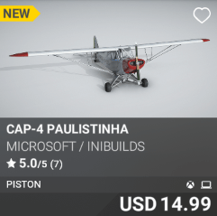 CAP-4 Paulistinha by Microsoft / inibuilds. USD $14.99