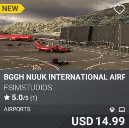 BGGH Nuuk International Airport by FSimStudios. USD $14.99