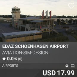 EDAZ Schoenhagen Airport by Aviation-Sim-Design. USD $17.99