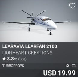 LearAvia LearFan 2100 by Lionheart Creations. USD $19.99