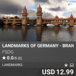 Landmarks of Germany - Brandenburg & Berlin by FSDG. USD $12.99