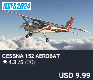 Cessna 152 Aerobat by Microsoft / iniBuilds. USD $9.99