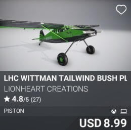 LHC Wittman Tailwind Bush Plane by Lionheart Creations. USD $8.99