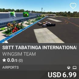 SBTT Tabatinga International Airport by Wingsim Team. USD $6.99