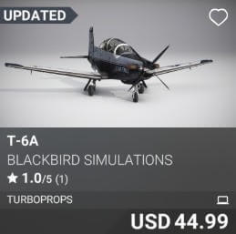 T-6A by BlackBird Simulations. USD $44.99