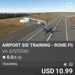 Airport SID Training - Rome Fiumicino (LIRF) by VA SYSTEMS. USD $10.99