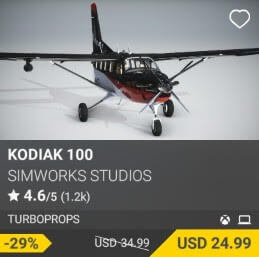 Kodiak 100 by SimWorks Studios. USD $34.99 (on sale for 24.99)