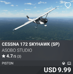 Cessna 172 Skyhawk (SP) by Asobo Studios. USD $9.99