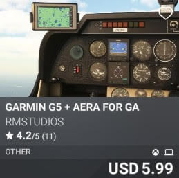 GARMIN G5 + AERA FOR GA by RMSTUDIOS. USD $5.99