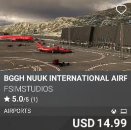 BGGH Nuuk International Airport by FSimStudios. USD $14.99