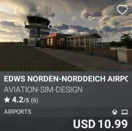 EDWS Norden-Norddeich Airport by Aviation-Sim-Design. USD $10.99