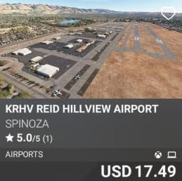 KRHV REID HILLVIEW AIRPORT by SPINOZA. USD $17.49