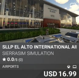 SLLP El Alto International Airport by Sierrasim Simulation. USD $16.99