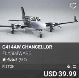 C414AW Chancellor by Flysimware. USD $39.99