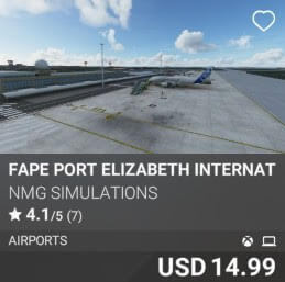 FAPE Port Elizabeth International Airport by NMG Simulations. USD $14.99