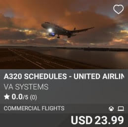 A320 Schedules - United Airlines - Vol 3 by VA SYSTEMS. USD $23.99