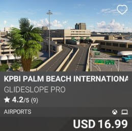 KPBI Palm Beach International Airport by Glideslope Pro. USD $16.99